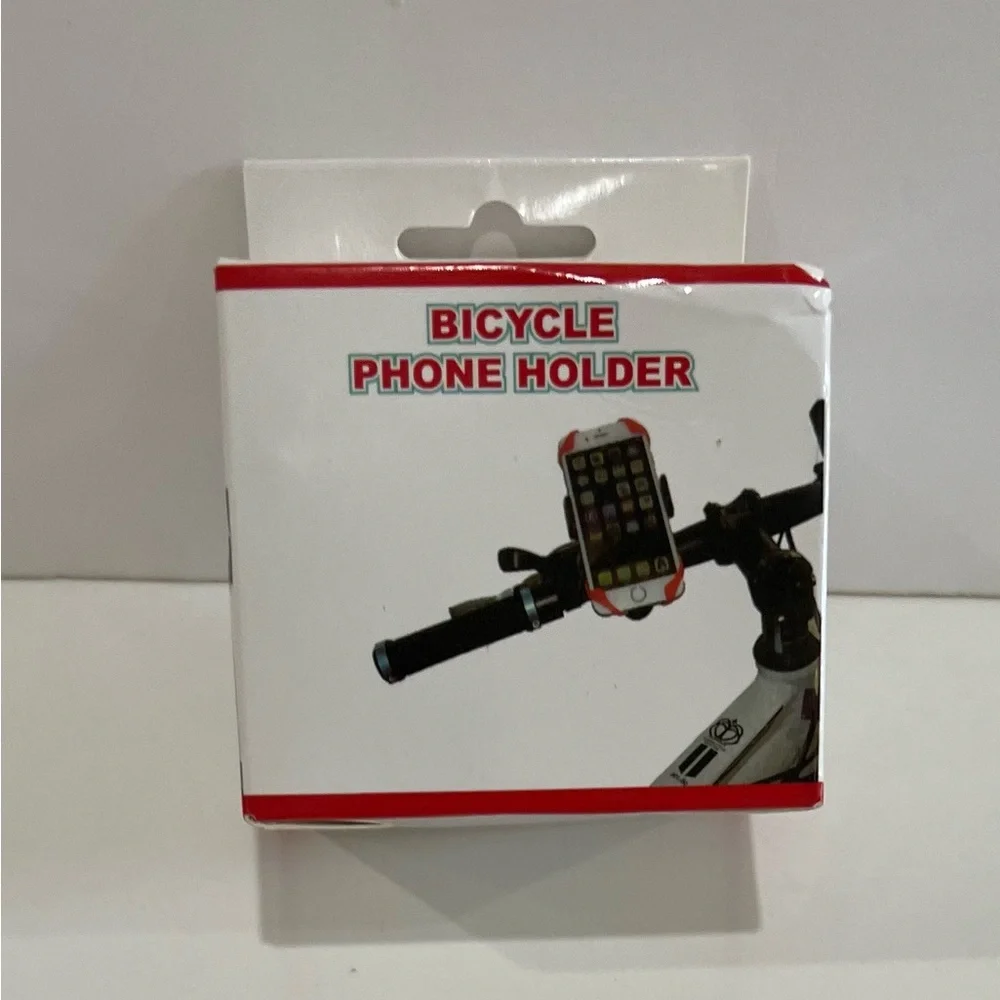 Red Bicycle Phone Holder
